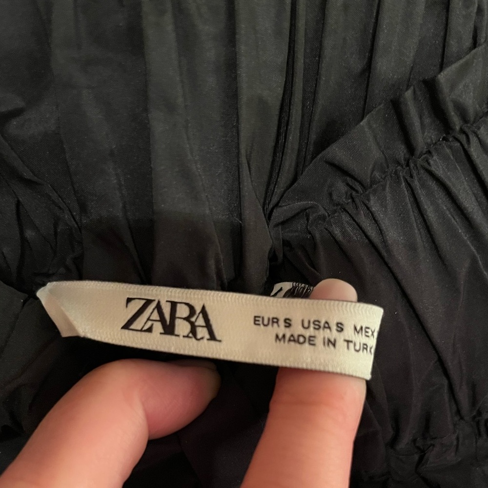 Zara Black Ruffled Skirt, S - Picture 4 of 6